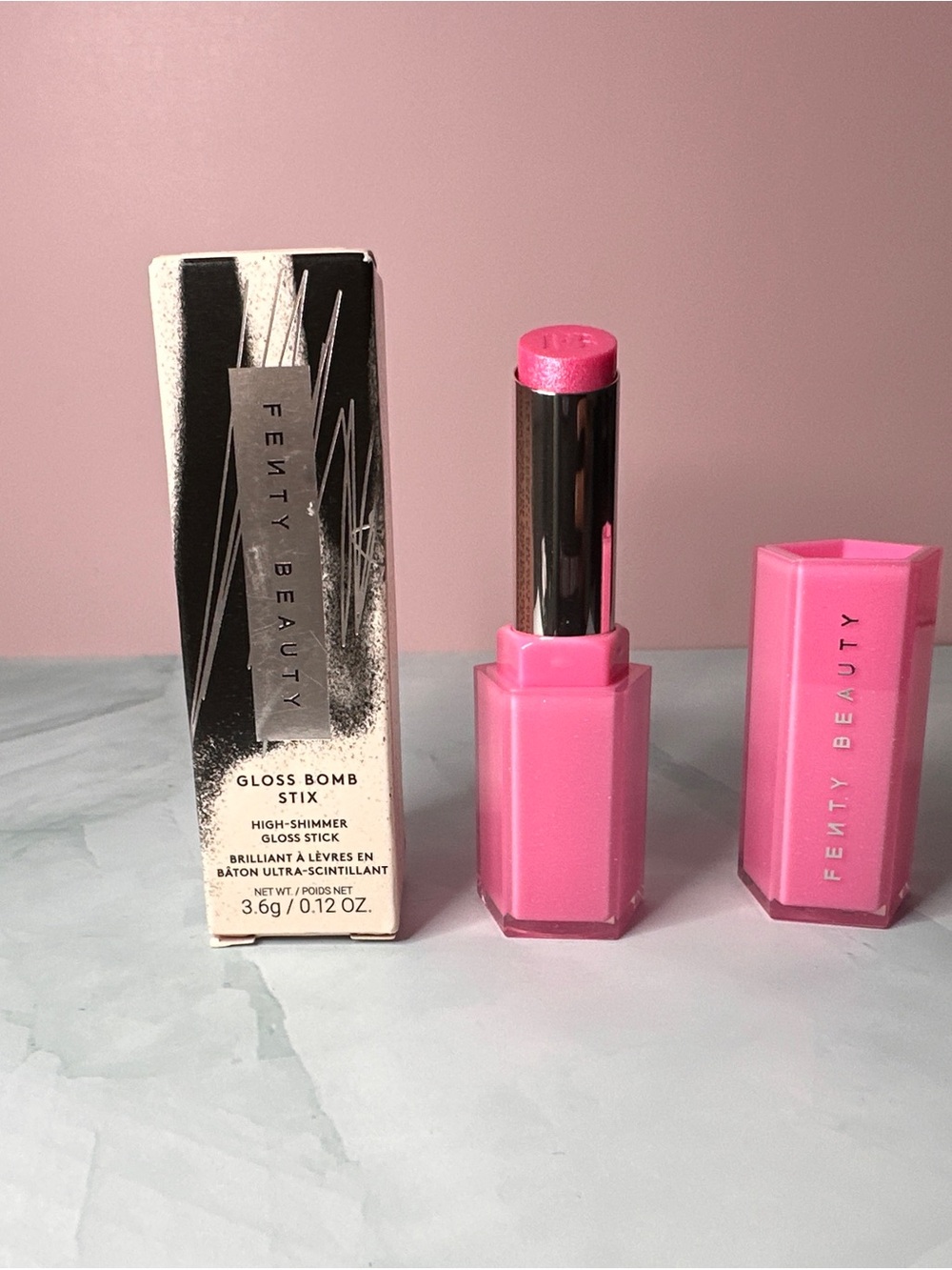 Fenty Beauty Gloss Bomb Stix — Bright Pink Shimmer